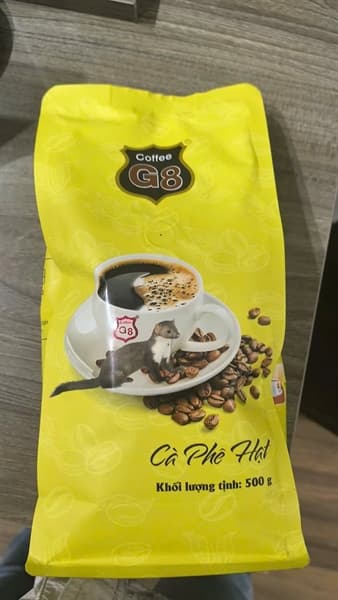 Cà phê hạt thượng hạng túi vàng Robusta G8