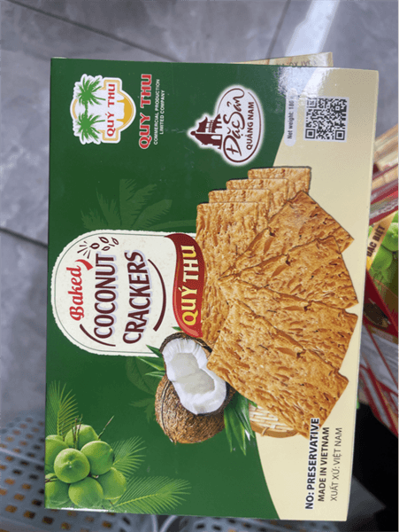 Bánh dừa nướng quý thu hộp xanh 180g