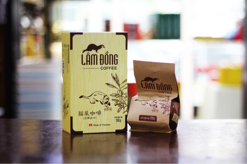 Cà phê chồn Lâm đồng coffee hộp 500g 3