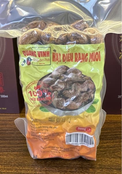 HẠT ĐIỀU HÚT CHÂN KHÔNG TÚI 500G