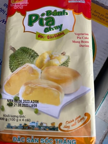 Bánh pía chay 4 cái Tân Huê Viên