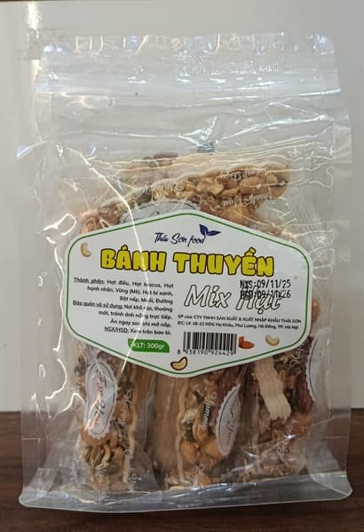 Bánh thuyền hạt gói 300g