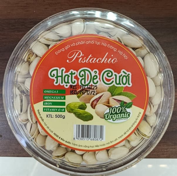 HẠT DẺ CƯỜI PISTACHIO 500G
