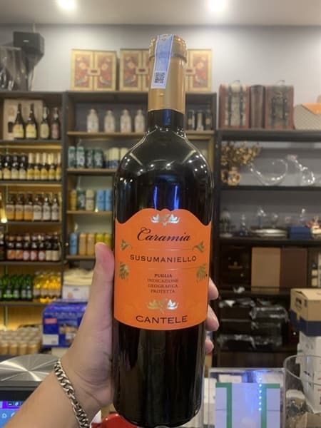 Vang đỏ ý caramia susumaniello 750ml 13,5%