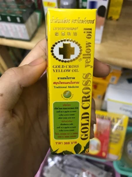 Dầu thập tự vàng Gold cross yellow oil Thái Lan