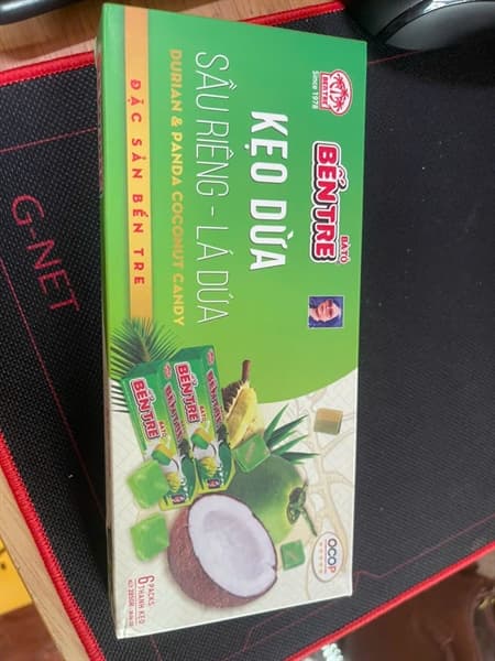 Kẹo dừa 6 Thanh sầu riêng lá dứa