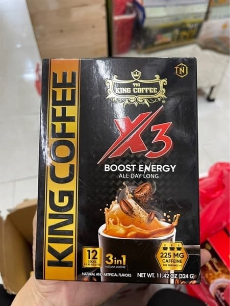 Cà phê đen X3 King Coffee 3 in 1 324g X3 King