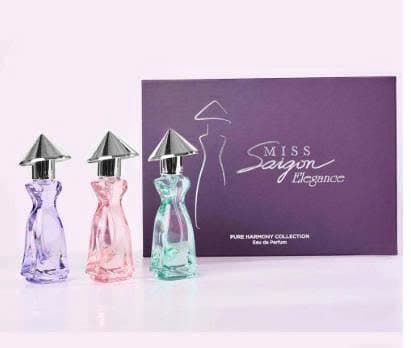 Bộ sưu tập Nước hoa Miss Saigon Elegance – Pure Harmony (3 chai x 15ml)