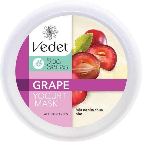 Mặt nạ sữa chua nho vedet hũ 120g Vedette