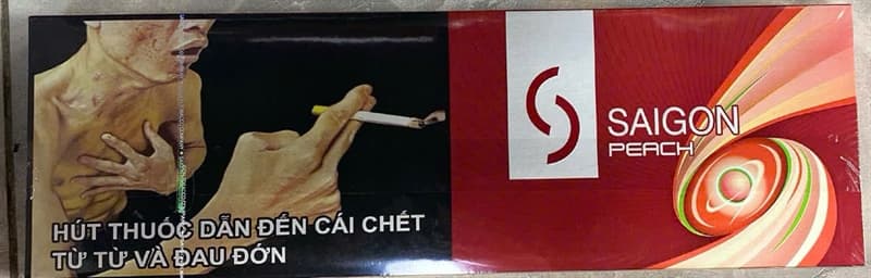 Thuốc lá Sài gòn vị đào