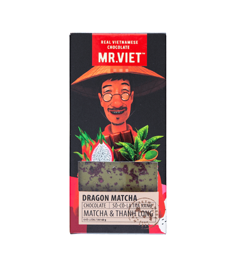 MR.VIET Sô-Cô-La Trà Xanh Matcha & Thanh Long - 60g Mr.Viet