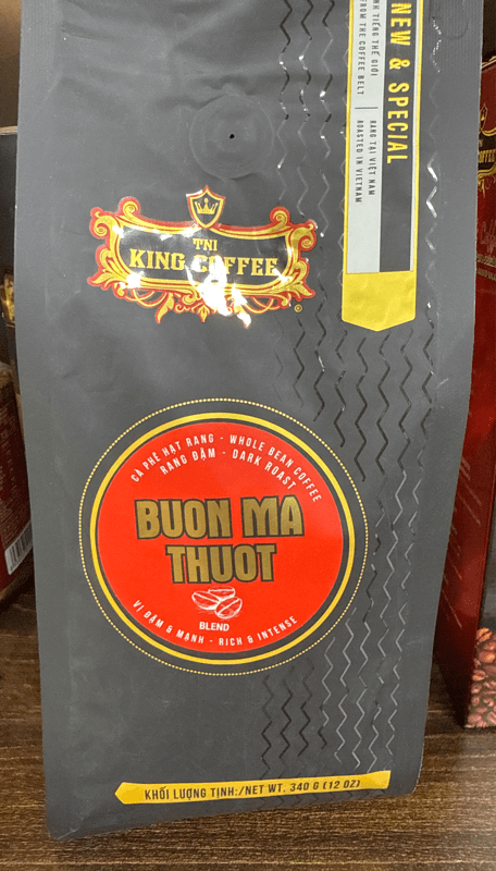 Cà phê king coffee Buôn Ma Thuột whole bean 340g King Coffee