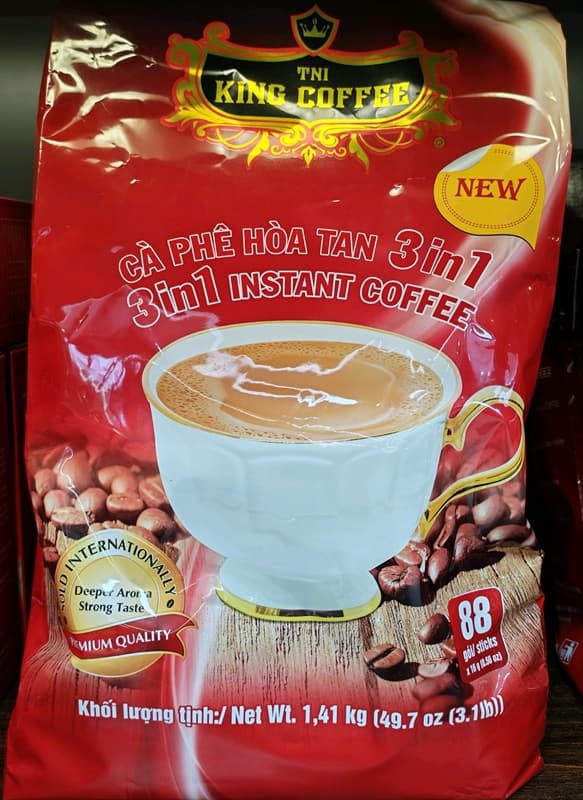 Cà phê hòa tan King Coffee 3IN1 instant coffee 16g/88goi King Coffee3