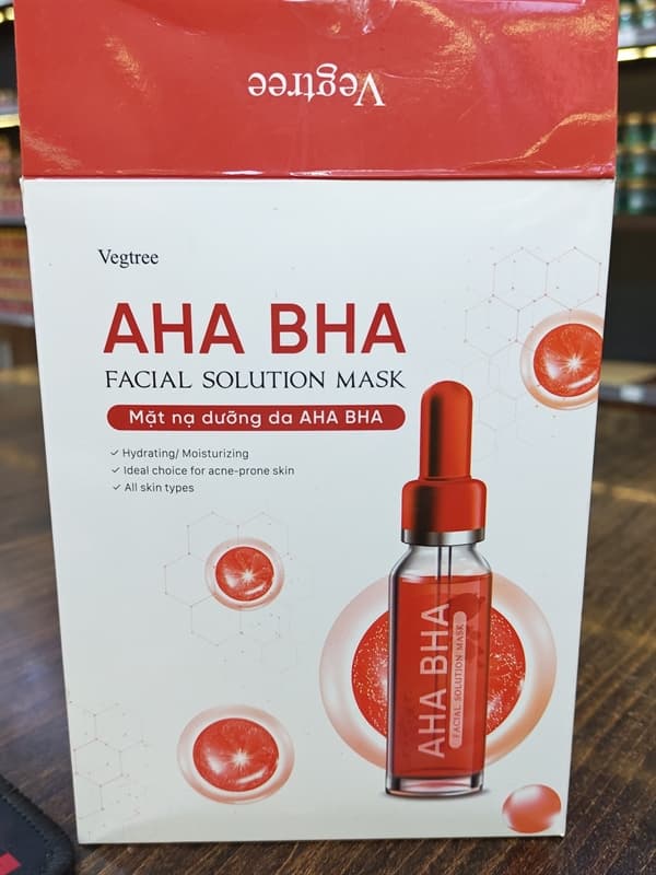 Mặt nạ vegtree đỏ Vegtree AHA BHA