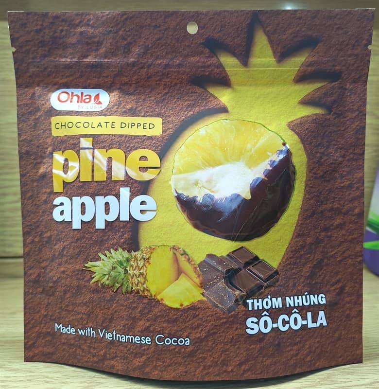 Dứa nhúng socola ohla 100g*50 gói