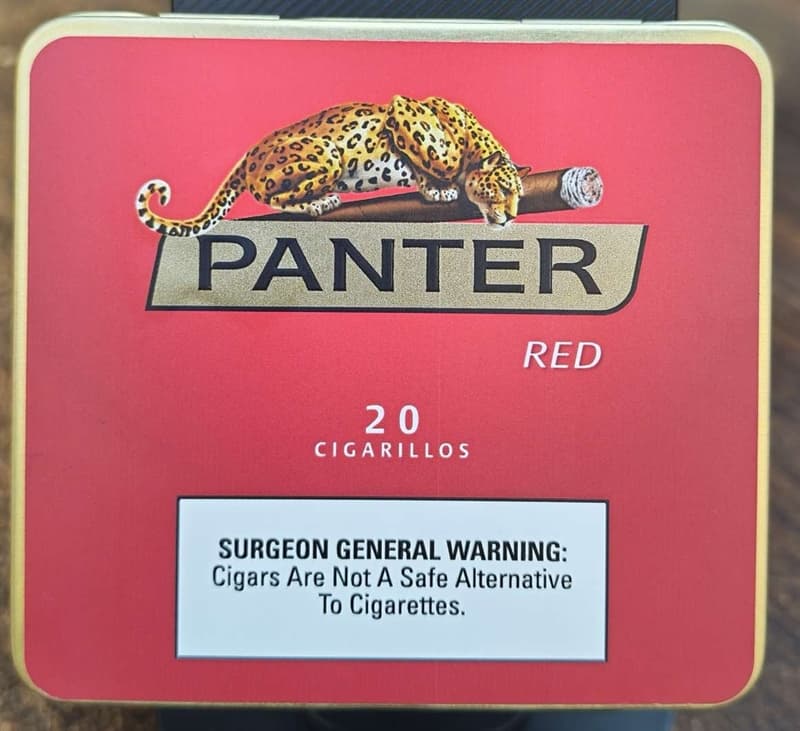 Xì gà mini panter hộp 20 điếu màu đỏ vị vani- mùi nhạt