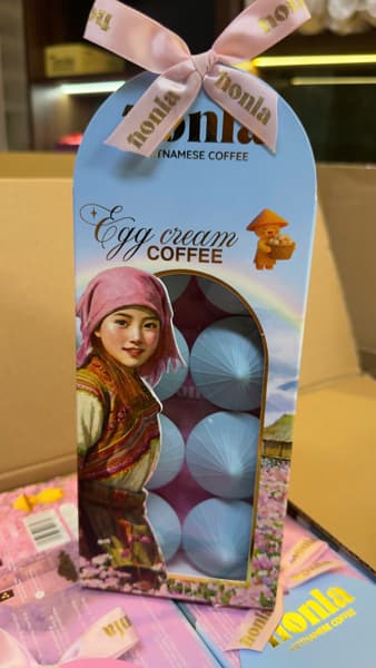 Hộp cà phê Nonla 8 viên Egg cream coffee Nonla