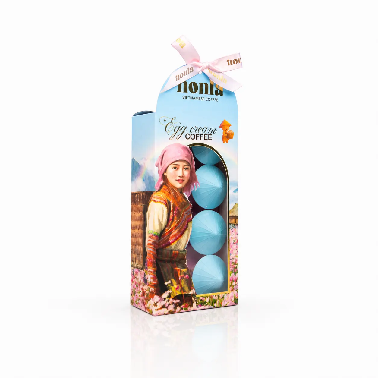 Hộp cà phê Nonla 8 viên Egg cream coffee Nonla