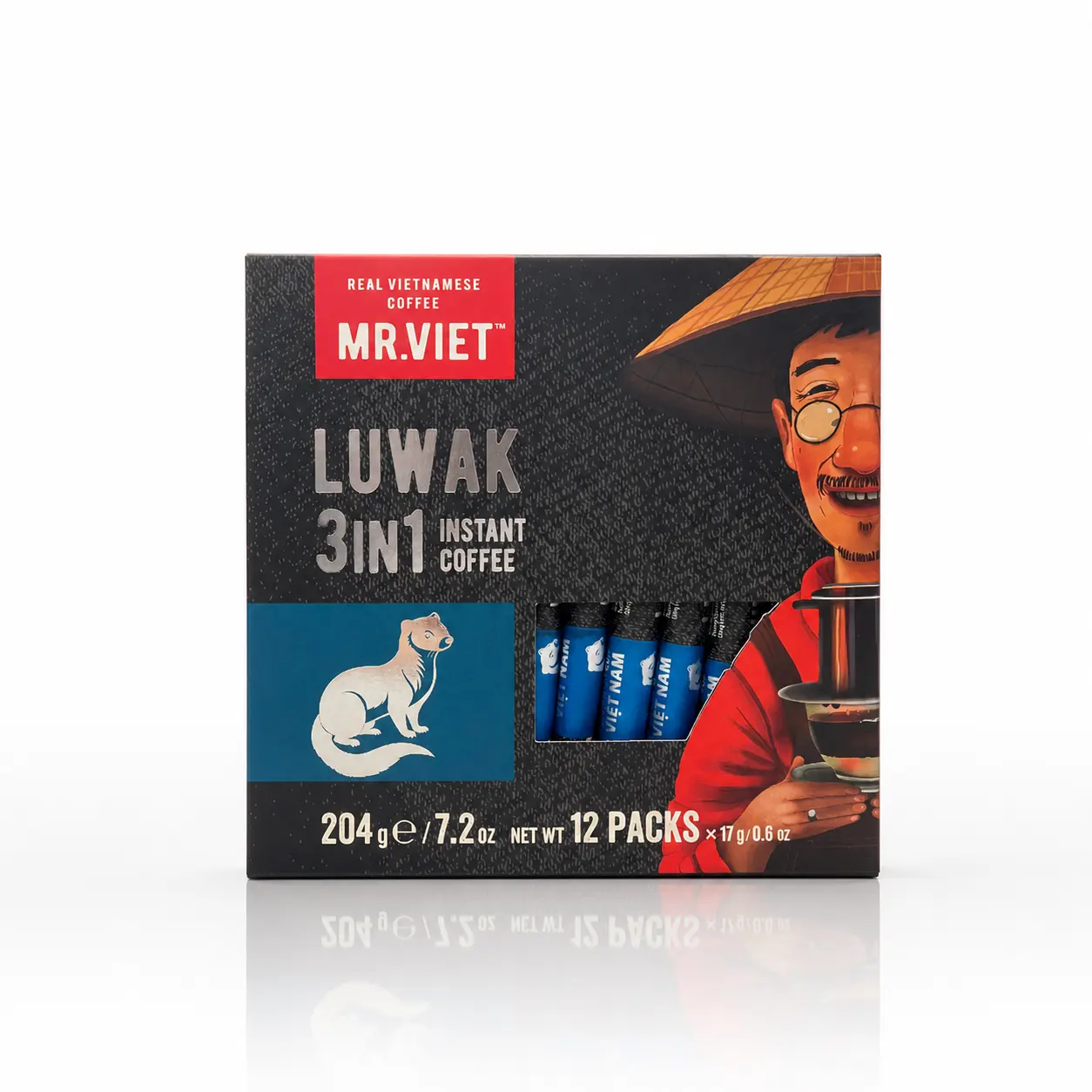 MR.VIET 3IN1 luwak instant coffee 204g MR.VIET 3