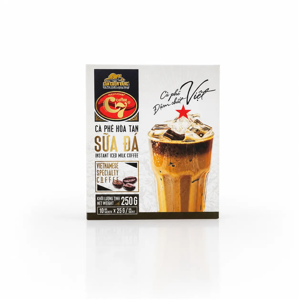 Cà phê hòa tan 3IN1 sữa đá C7 hộp 250g G8 C7 3