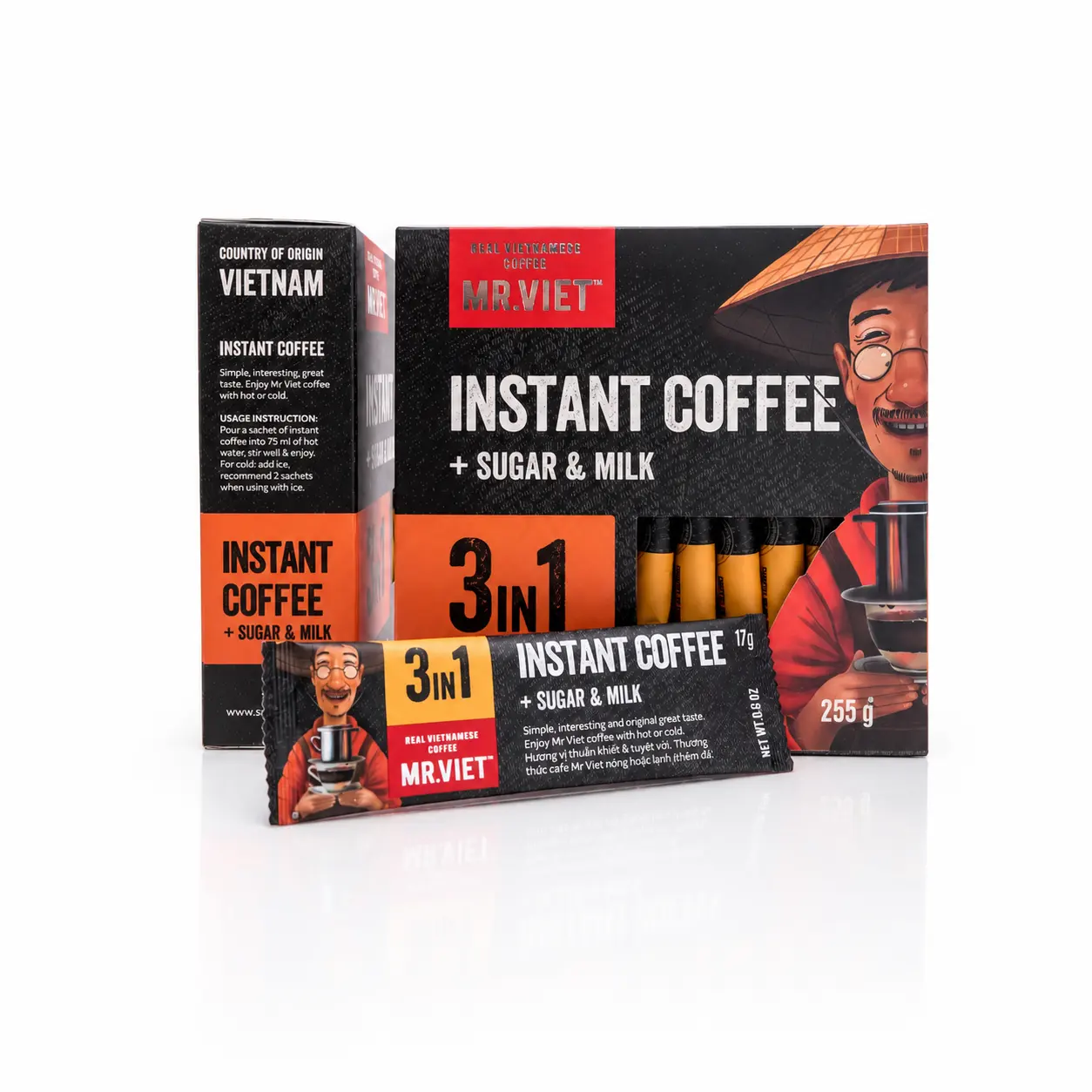 Cà phê 3 trong 1 mr.Việt 3 in 1 instant coffee Mr Việt