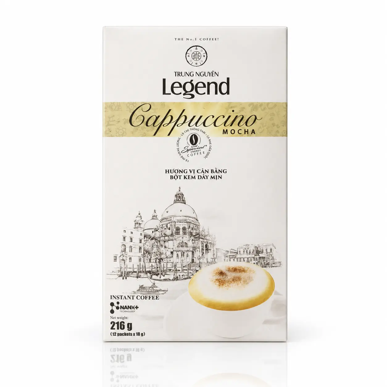 Cà phê Trung Nguyên Cappuchino Mocha 216g / 1 hộp
