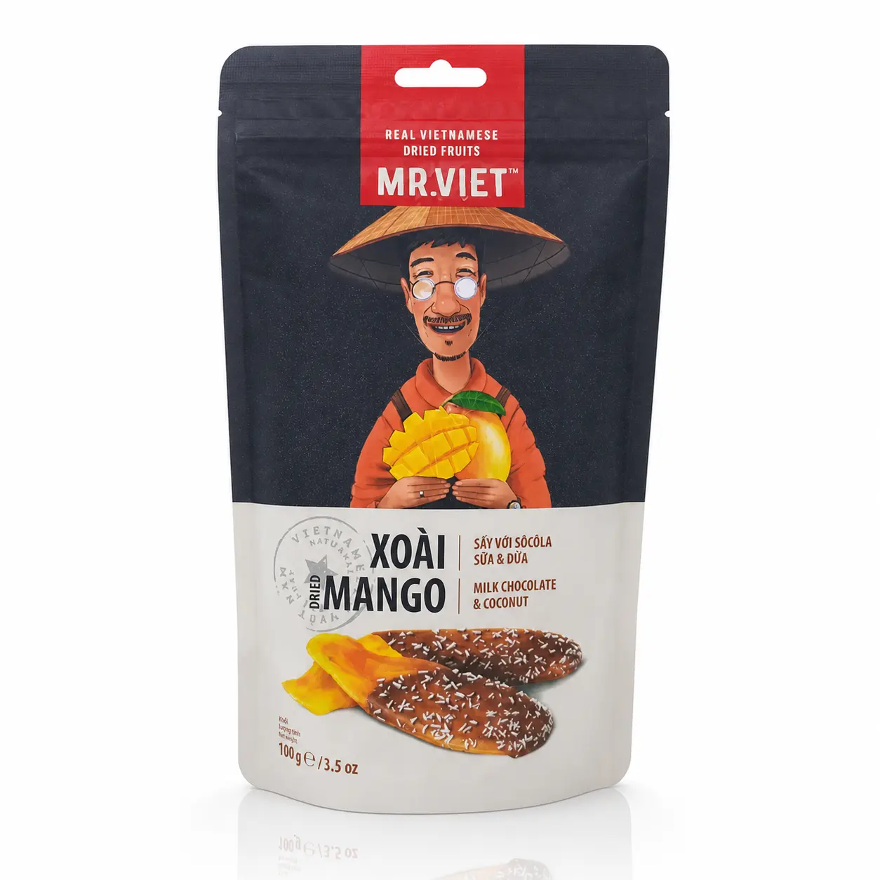 MR.VIET Xoài Sấy Với Sôcôla Đen & Cà Phê 100g Mr.Viet 2
