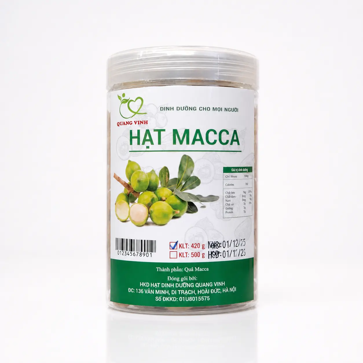 Macca nhân 420g