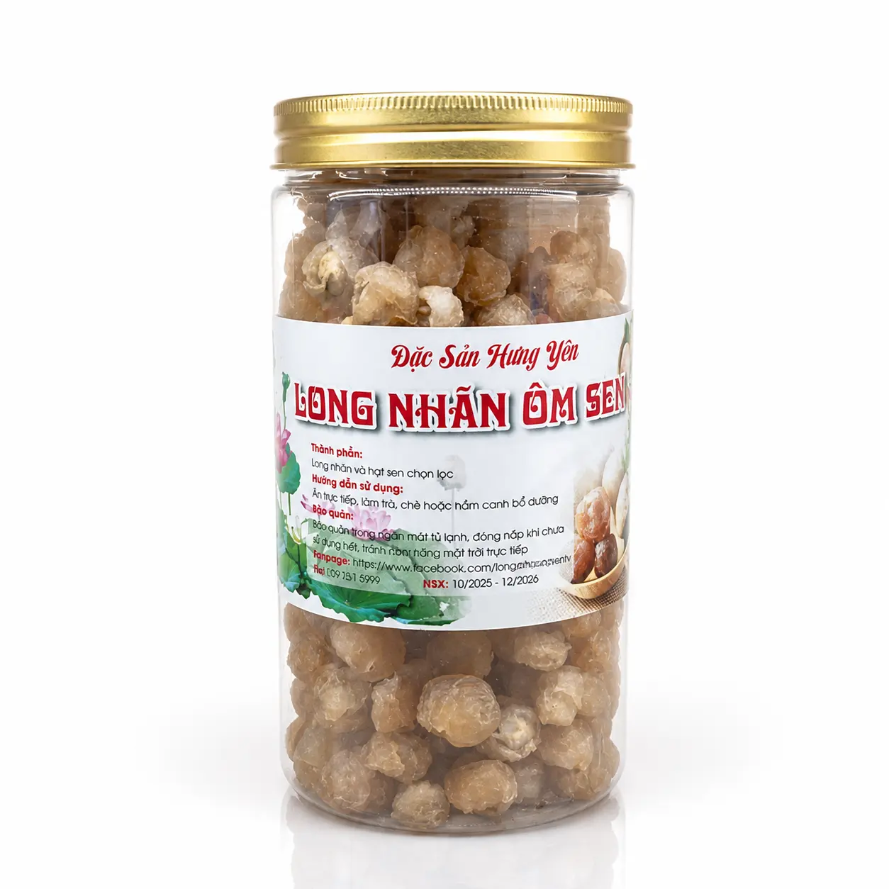Long nhãn bọc hạt sen 500g