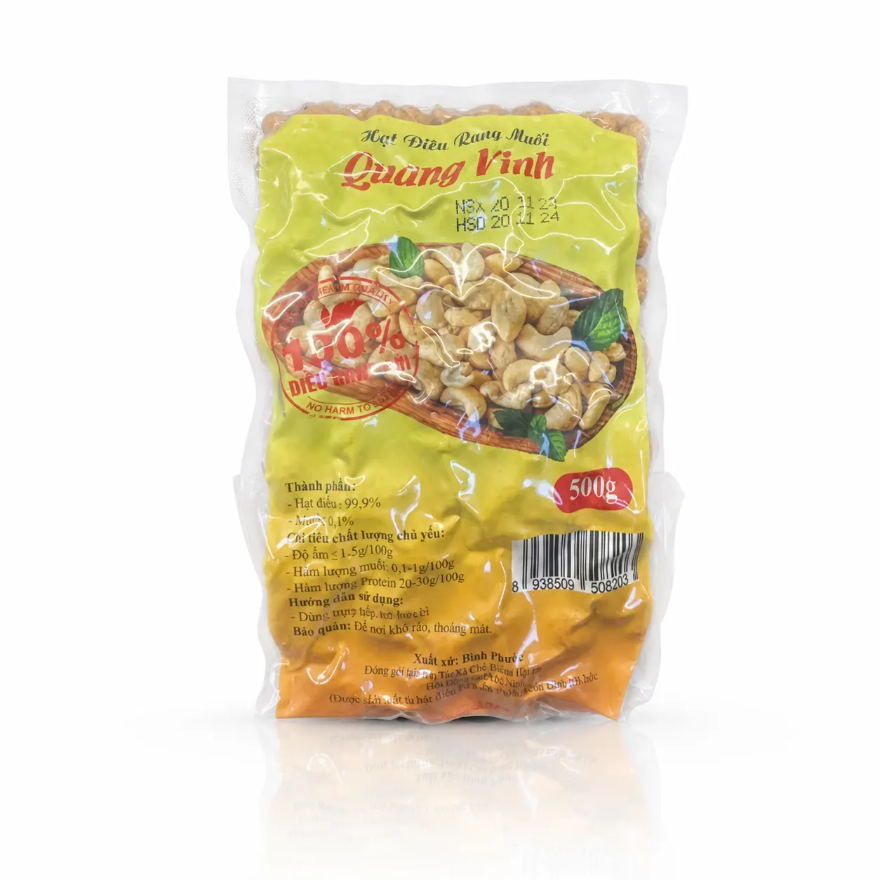 Hạt điều tuột lụa 500g