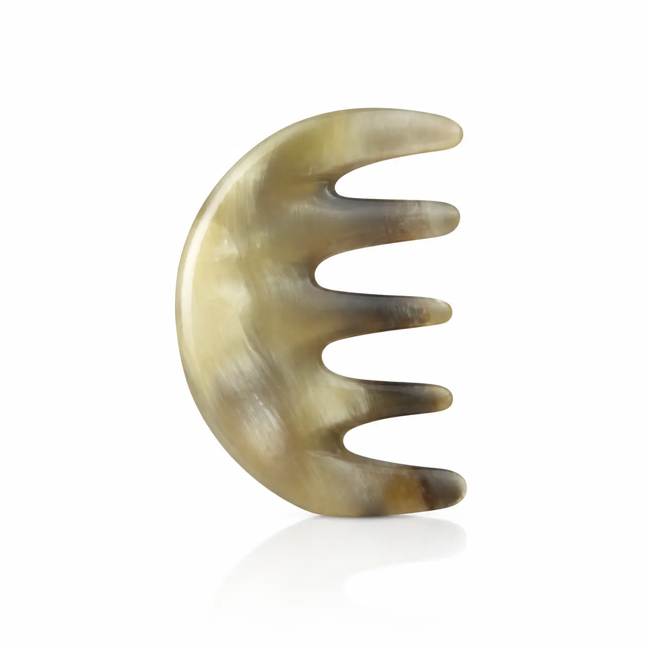COH143D- Lược sừng răng thưa thần thánh (Size: S - 9cm) chải tóc xoăn, rối, xù - Massa đầu giúp lưu thông máu
