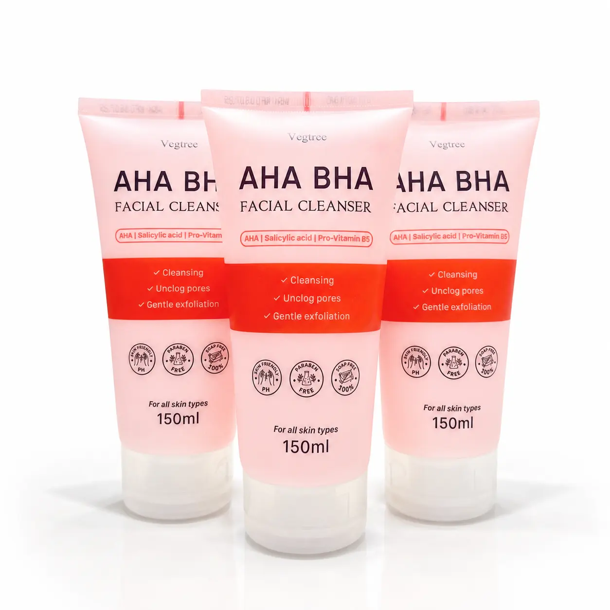 003-gel rửa mặt vegtre aha bha 150ml Vegtree AHA/BHA