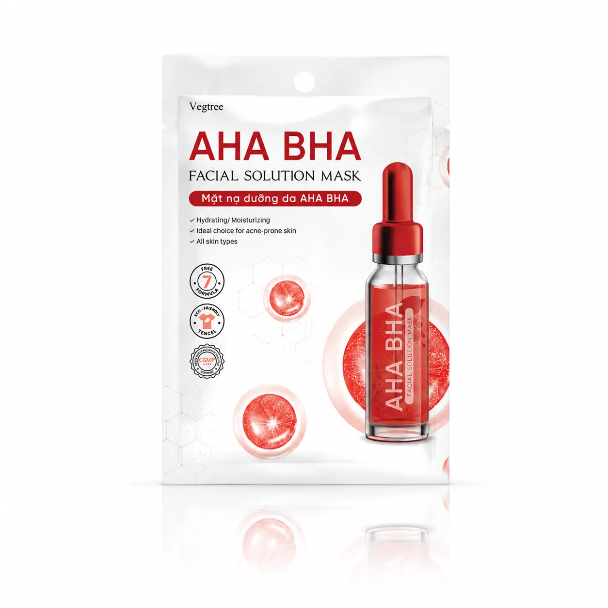 Mặt nạ vegtree đỏ Vegtree AHA BHA