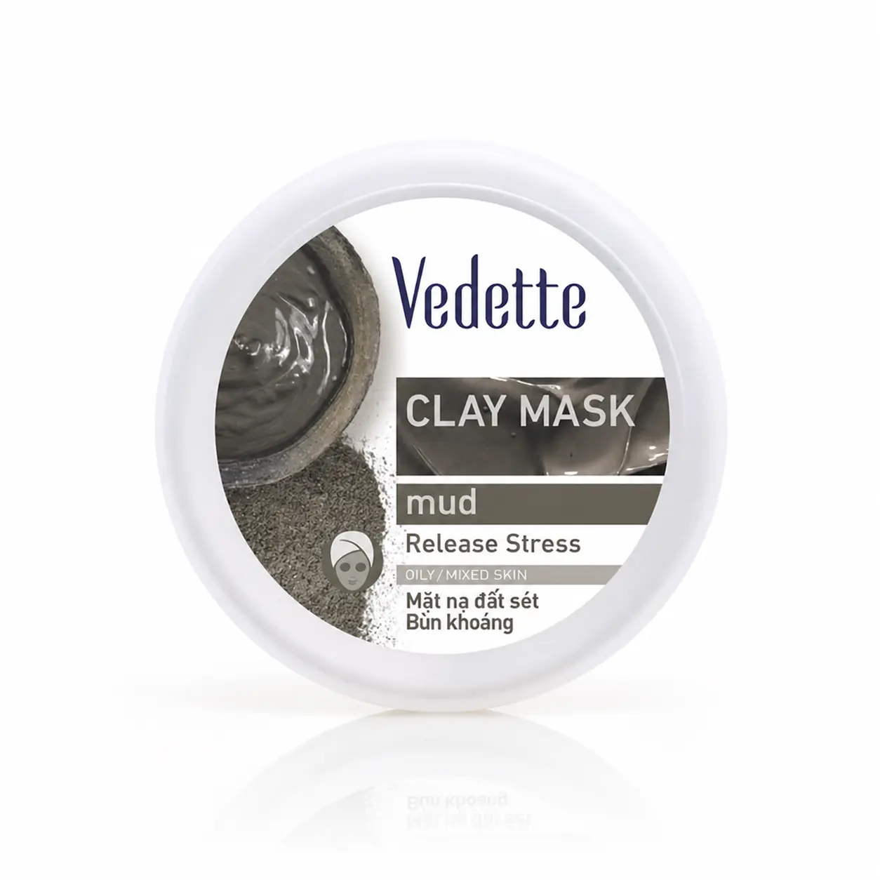 Mặt nạ hũ Vedette mud clay mask 145g Vedette