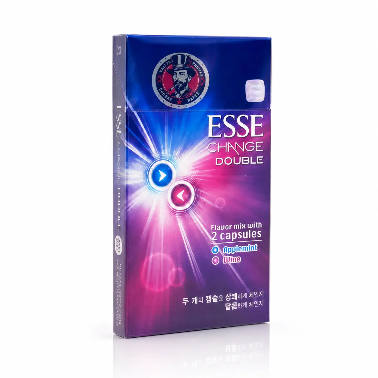 韩国烟 thuốc lá esse change Double applemint wine