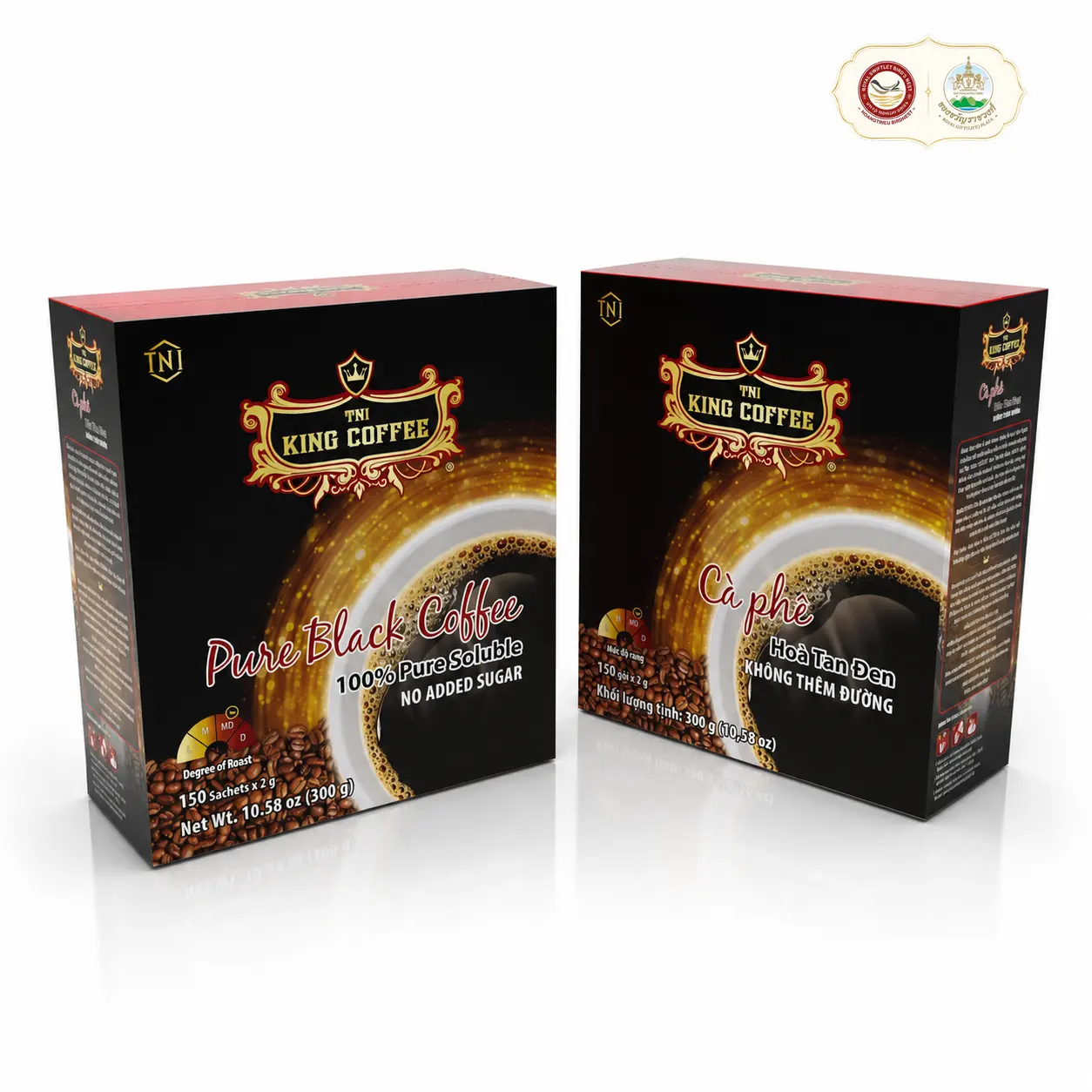 Cà phê King hòa tan đen gói 300GR King Coffee