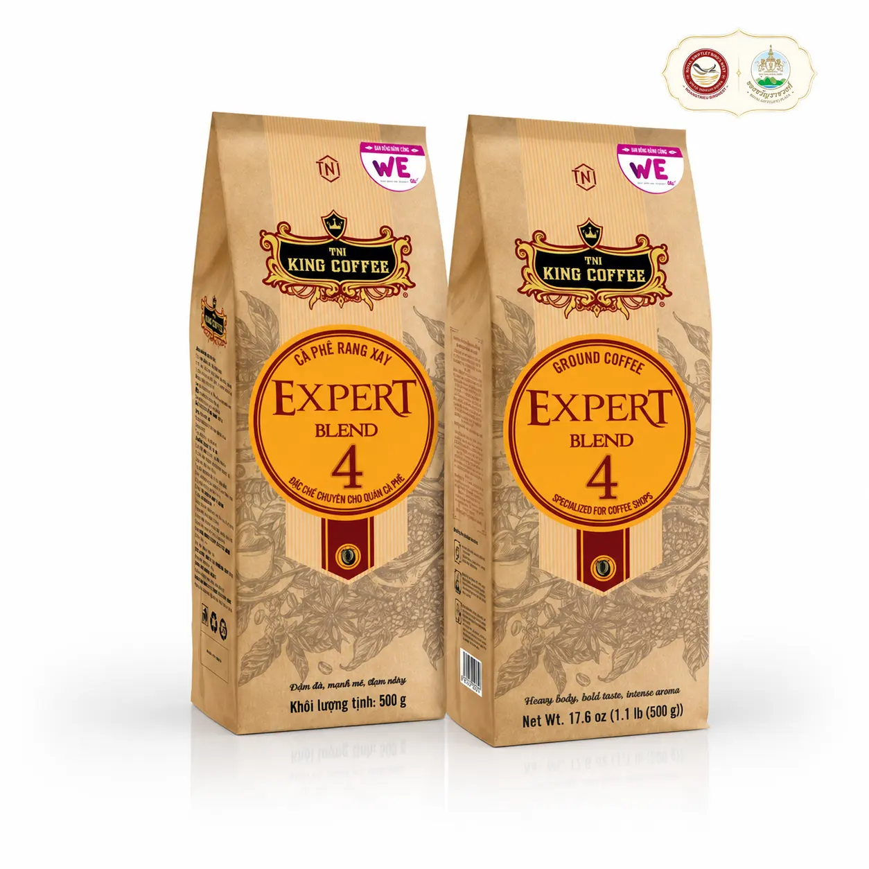 Cà phê rang xay số 4 500g KING 4