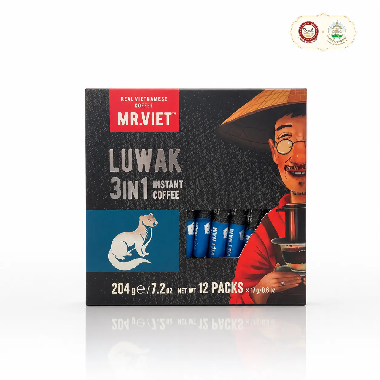 MR.VIET 3IN1 luwak instant coffee 204g MR.VIET 3