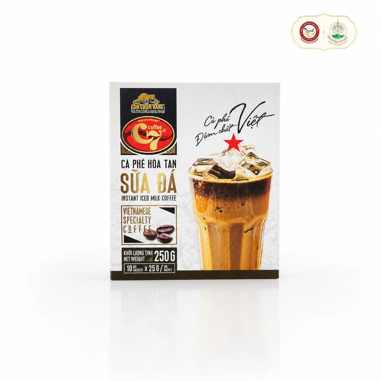 Cà phê hòa tan 3IN1 sữa đá C7 hộp 250g G8 C7 3