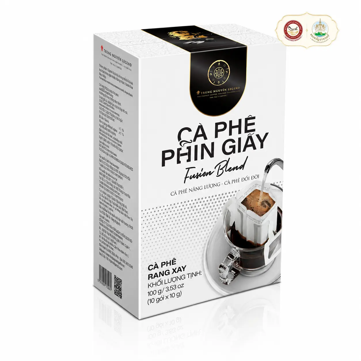 Cf- phin giấy Paper filter coffee Fusion Blend Trung Nguyên 100g T8