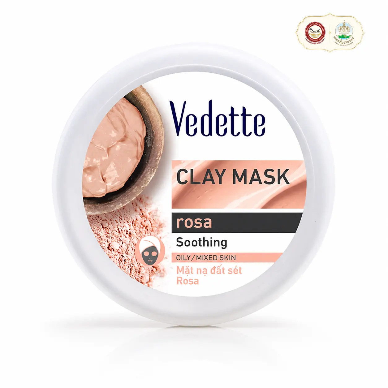 Vedette mặt nạ đất sét rosa 145g (rosa