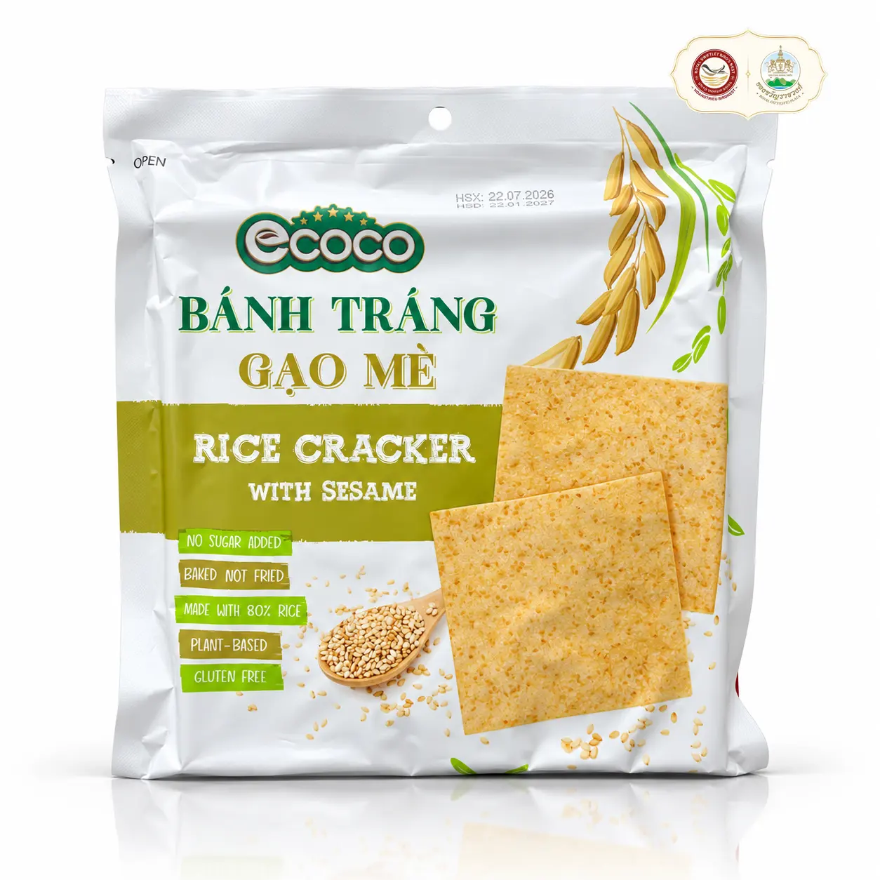 Bánh Tráng Gạo Mè Ecoco