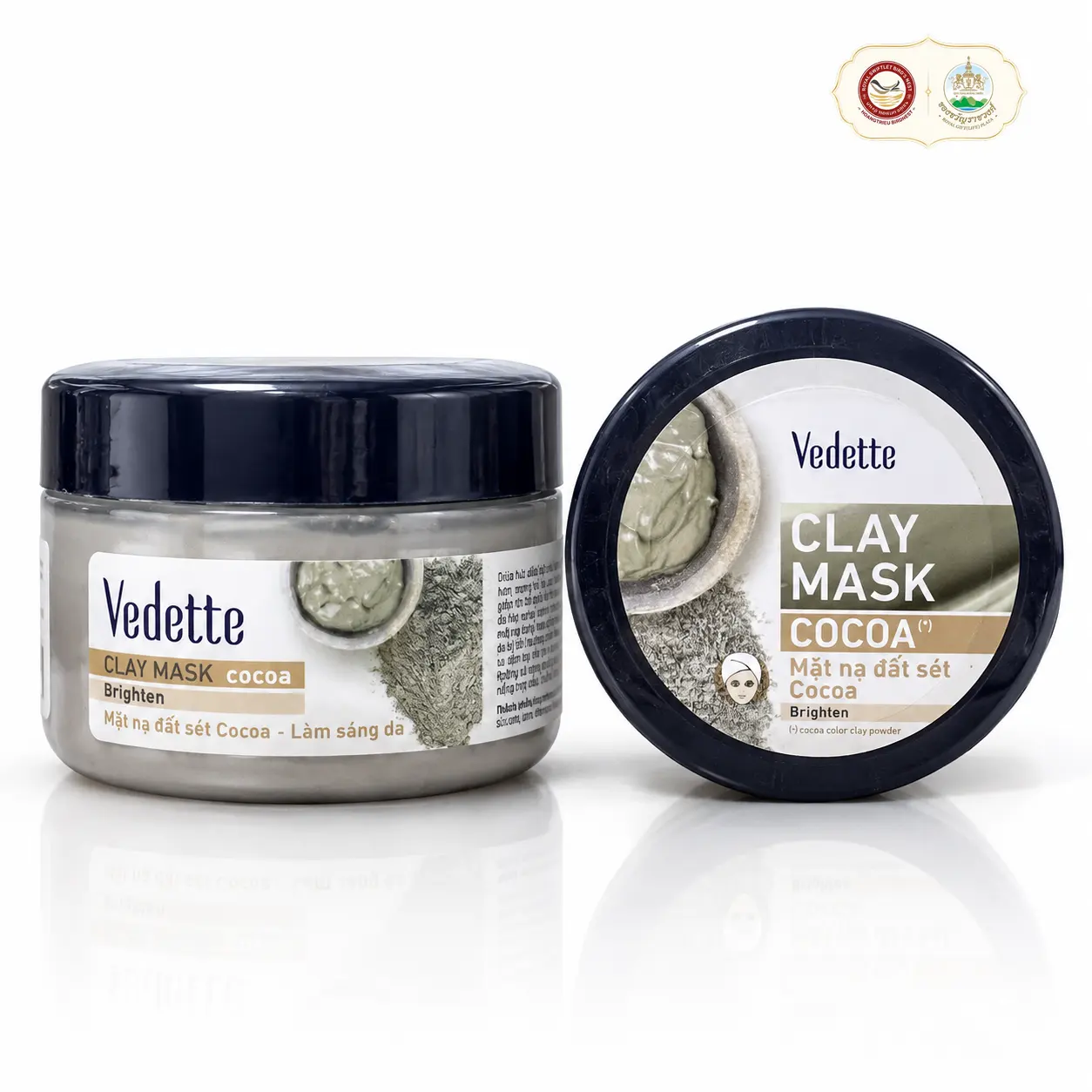 Bộ Đôi Mặt Nạ Đất Sét Vedette Cocoa