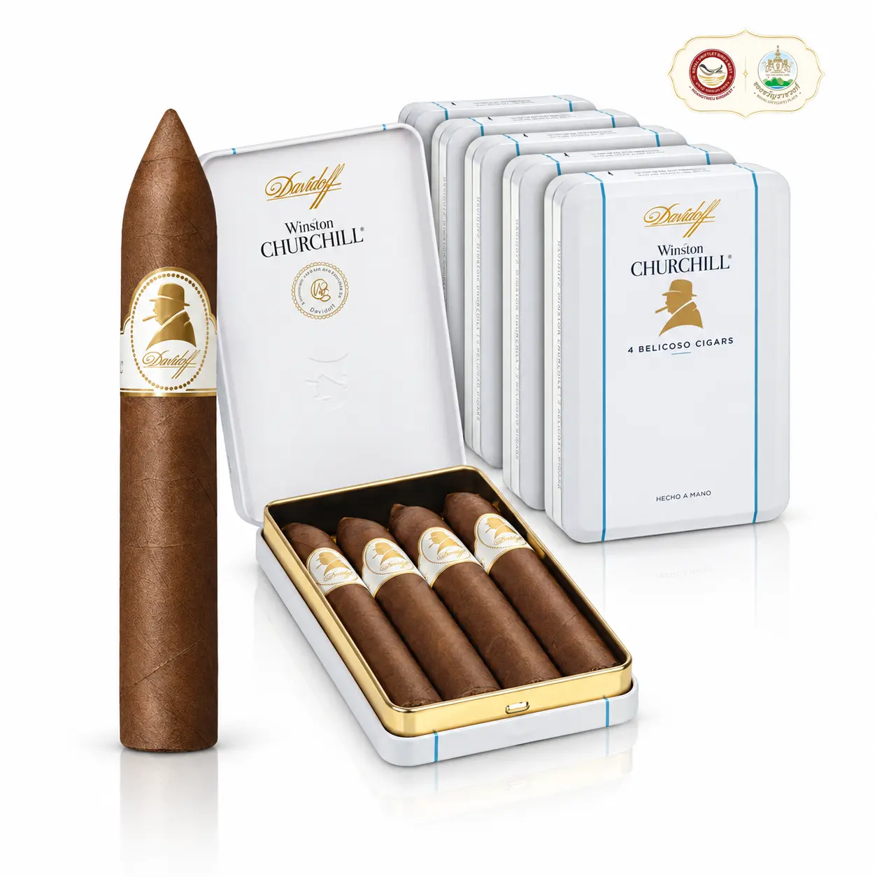 Xì Gà Davidoff Winston Churchill Belicoso 4 Điếu/Hộp