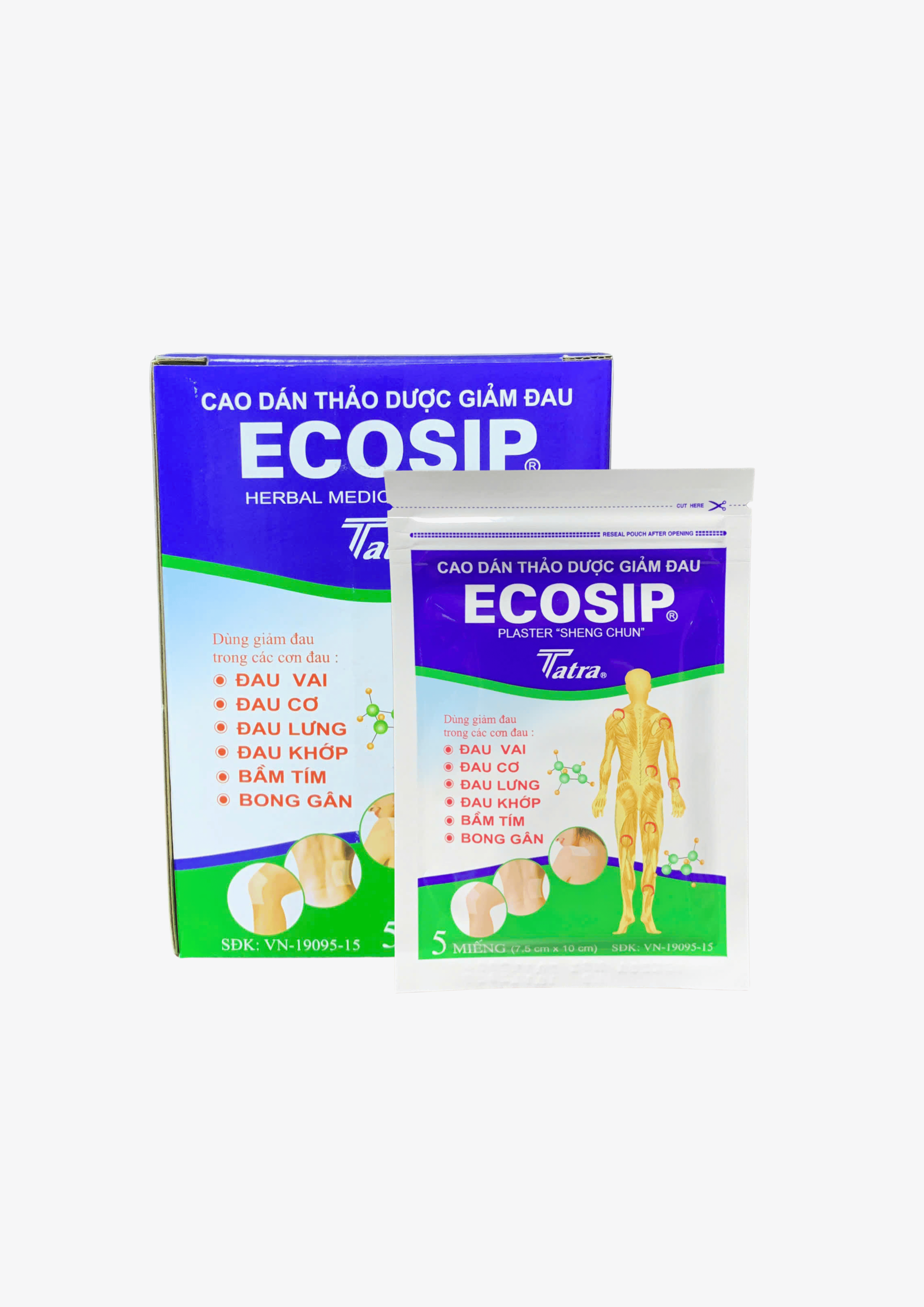 Cao dán thảo dược Ecosip